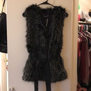 Faux fur vest from Express